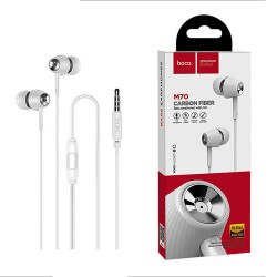 Hoco Universal Wired Earphones M70 Graceful with Microphone 3.5mm 1.2m White Hoco Universal Wired Earphones M70 Graceful with Microphone 3.5mm 1.2m White